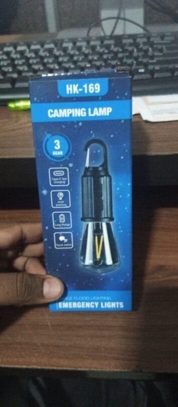 Illuminate Your Adventure: Rechargeable Hanging Bulb with 3 Modes - Perfect Camping Companion ( Pack of 2)